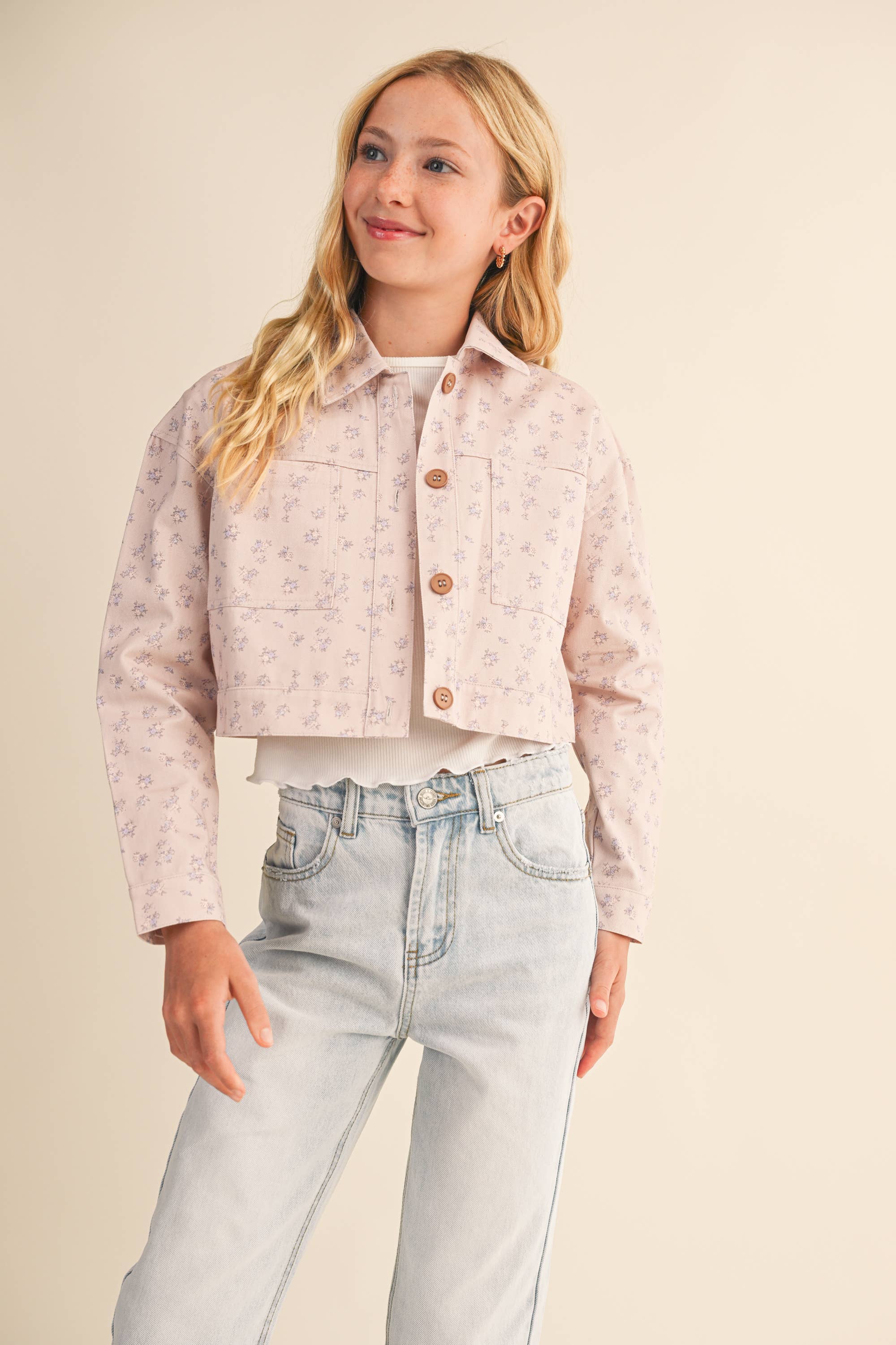 heart and arrow - Wholesale Jacket - Kids - TWEEN KIDS GIRLS CROPPED JACKET (7-14)3