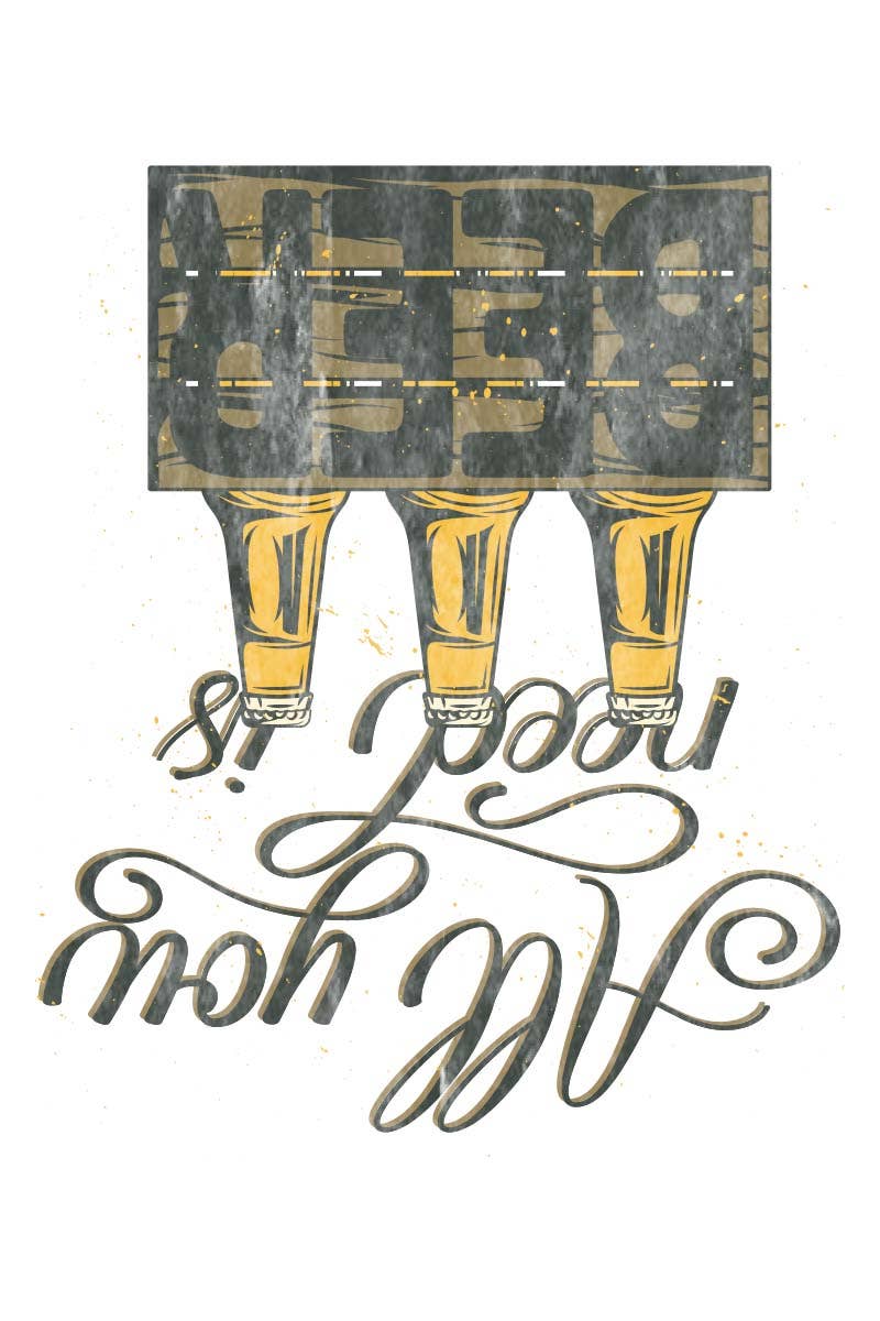 HARANG - Wholesale Screen Printed T-Shirt - Men's - M8107 BEER graphic  tee5