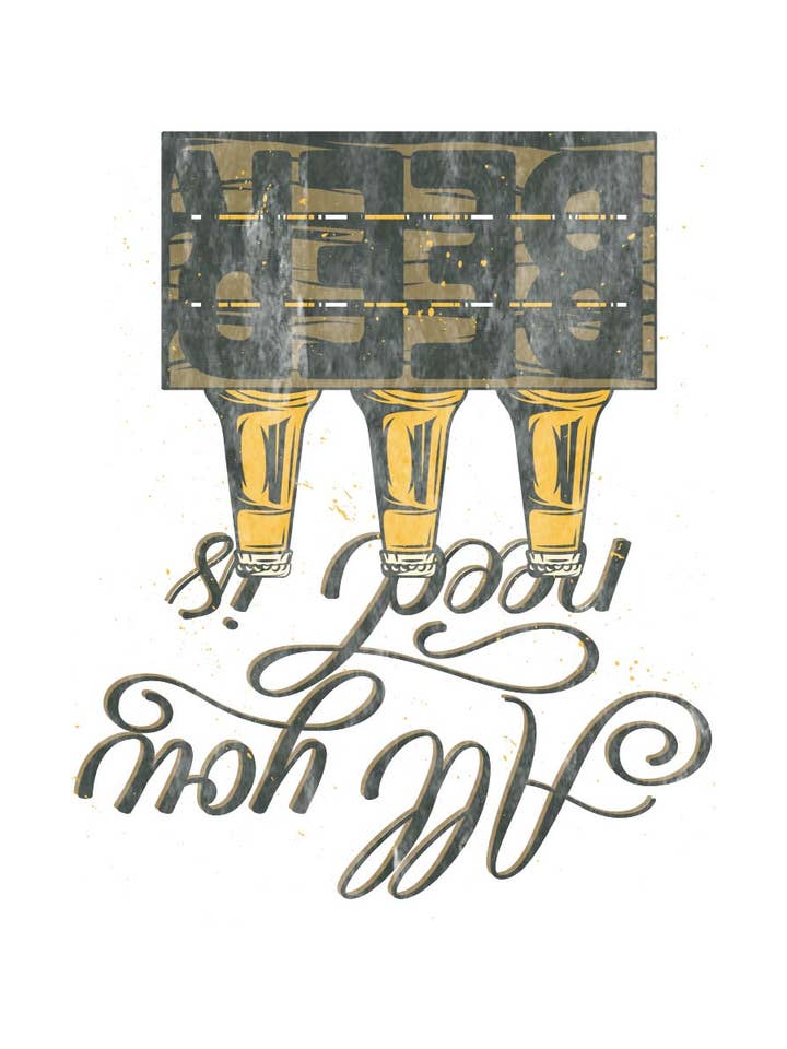 HARANG - Wholesale Screen Printed T-Shirt - Men's - M8107 BEER graphic tee5