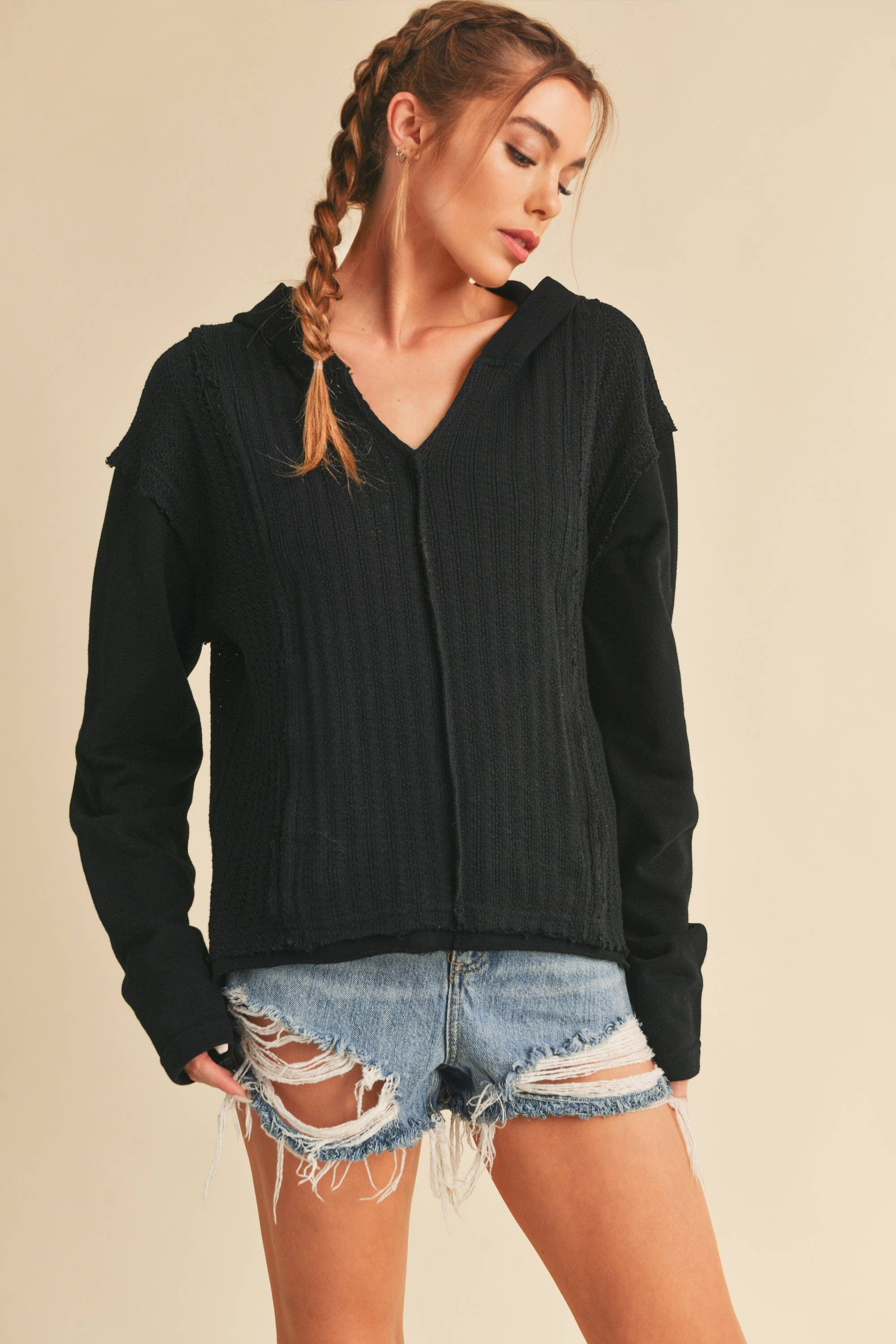 AEMI + CO - Venta al por mayor Sudadera con capucha - Mujer - Sudadera 919BK Raquel 219