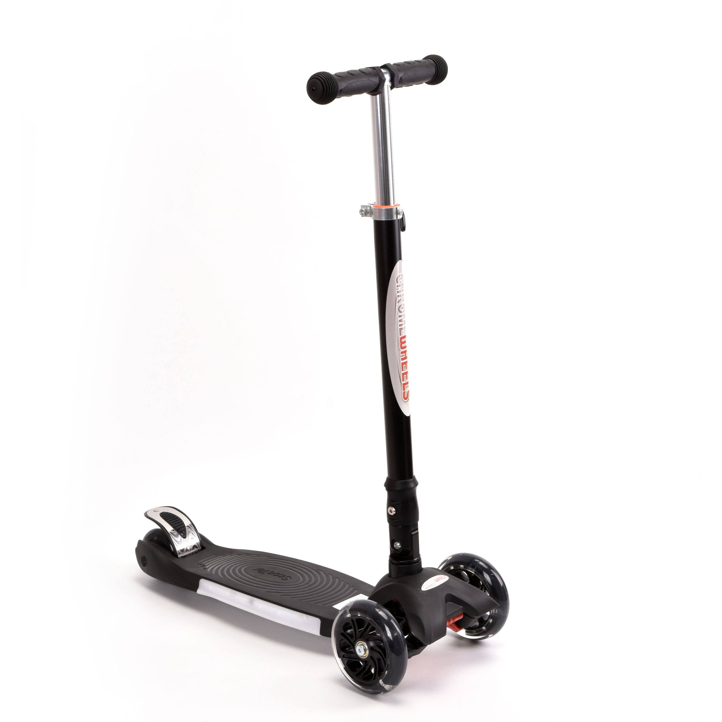XHong Group Inc. - Wholesale Bike/Scooter - Kids - Chromewheels Wheels Larege Foldable Cliding Scooter  Black4