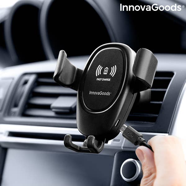 InnovaGoods - Wholesale Portable Charger - Mobile Phone Holder with Wireless Charger for Wolder Cars2