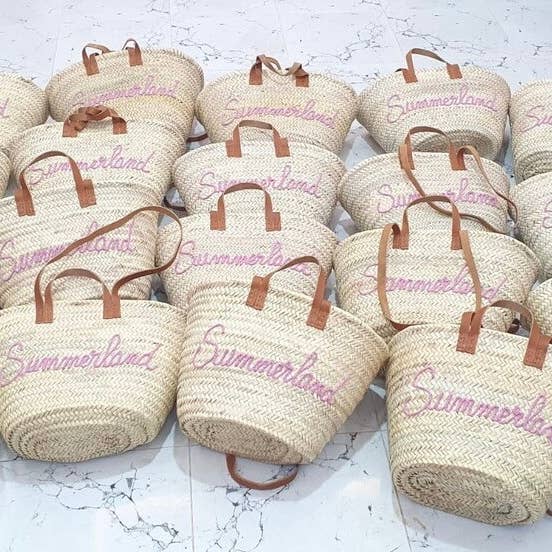 MIRAMAR Store - Wholesale Beach Bag - Straw Personalized Bridesmaid Bag - Monogrammed Beach Bag