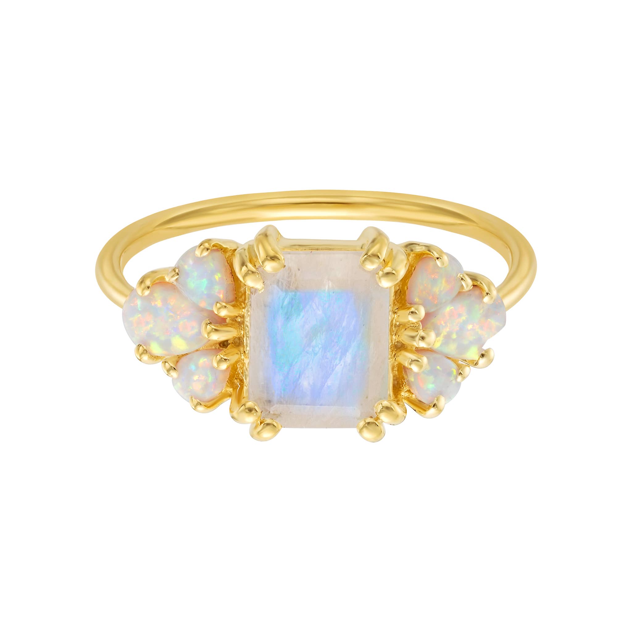 La Kaiser - Wholesale Multi-stone ring - Rainbow Moonstone and Opal Empress Ring