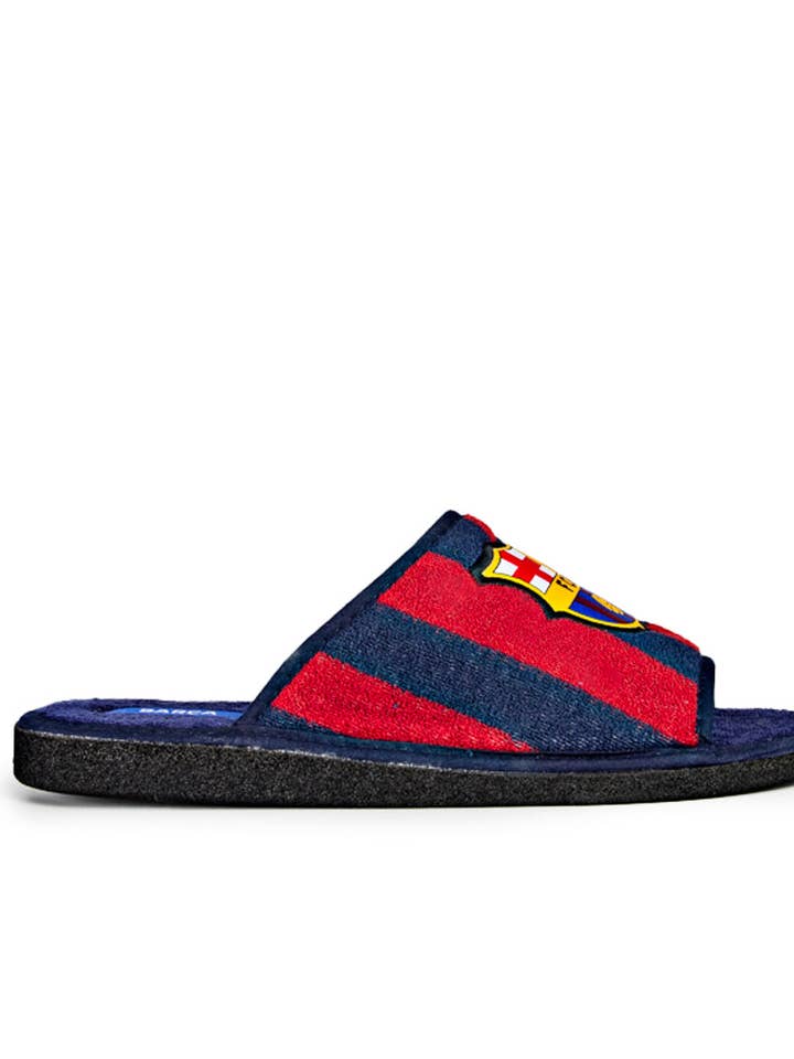 FC Barcelona open pantoffels van badstof in twee kleuren voor wholesale door Marpen Slippers