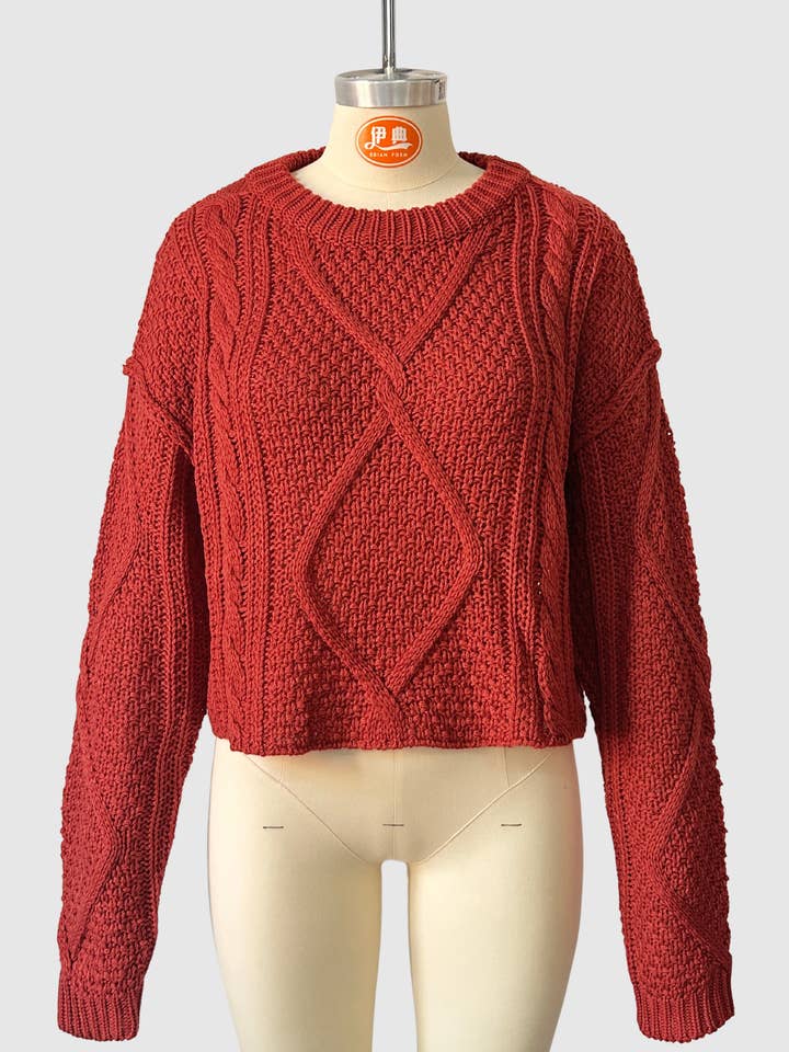 Hope & Sunshine - Venta al por mayor Jersey de punto - Mujer - Jersey grueso de punto trenzado5