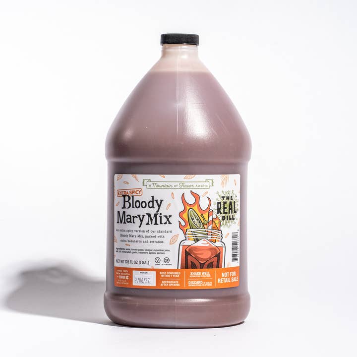 Extra Spicy Bloody Mary Mix, 1-gallon (Not for Retail Sale) for wholesale by The Real Dill