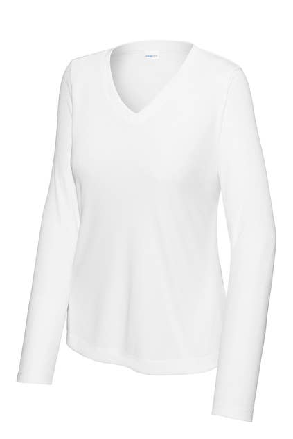 Forever11 – Engroshandel Sportstop – til kvinder – Sport-Tek Dame Langærmet PosiCharge Competitor V-hals13