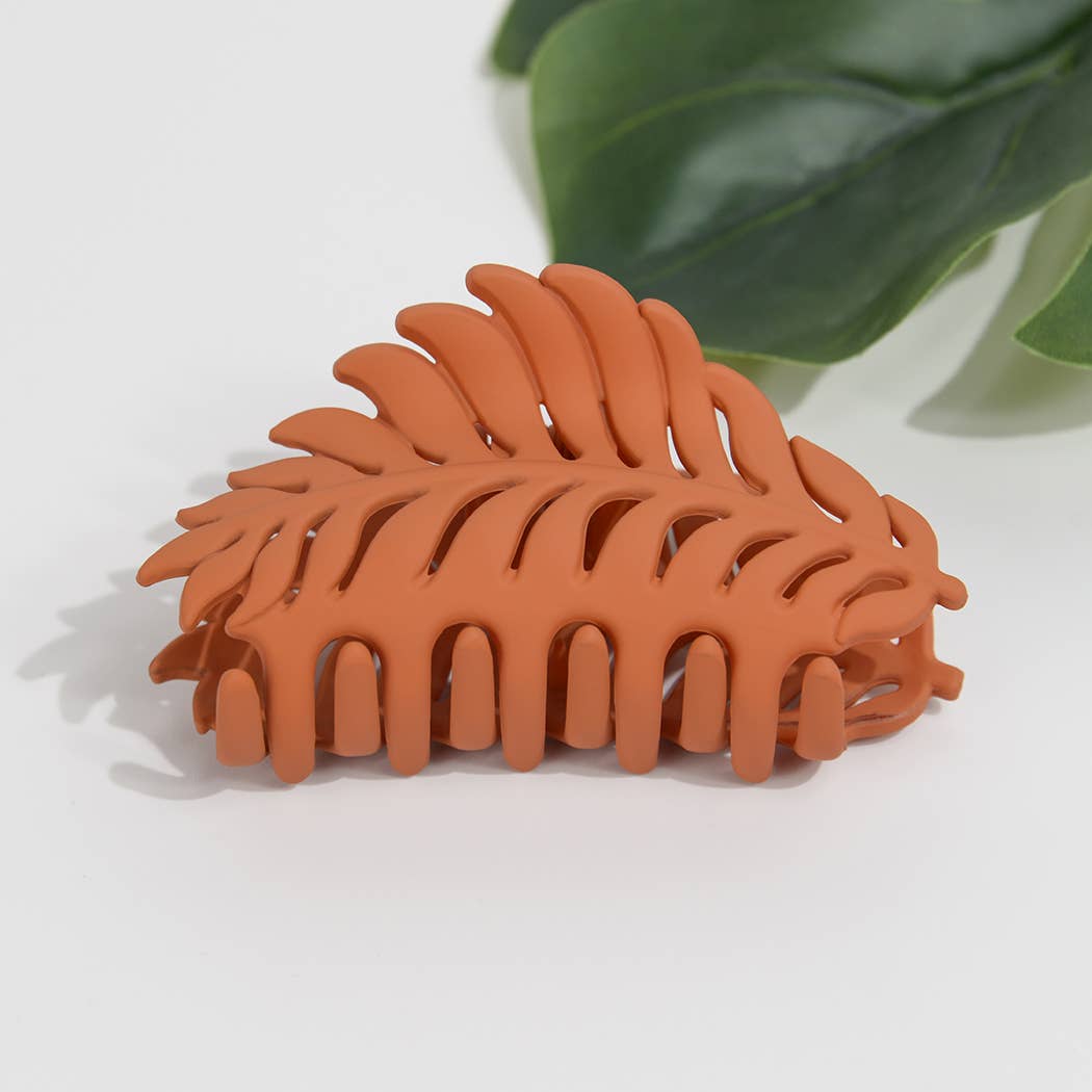 TheDivaSoap - Wholesale Hair Clip - Women's - Matte Leaf Hair Claw Clip10