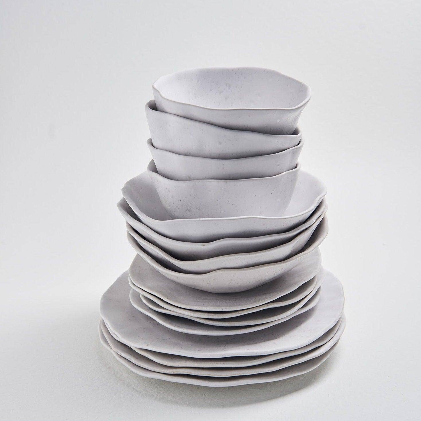 Egg Back Home - Vente Assiette - Assiette à dîner blanche Nature Shape 27 cm5