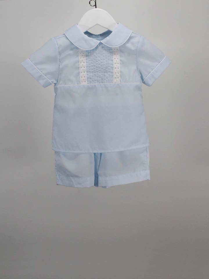 Baby Blessings Clothing - Wholesale Clothing Set - Baby - Light Blue Little Lace Set