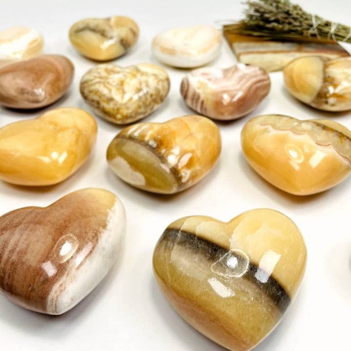 Crystal Mexican Onyx Heart for wholesale by Rock Paradise