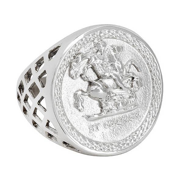 St George Sovereign Ring - Silver for wholesale by Twistedpendant