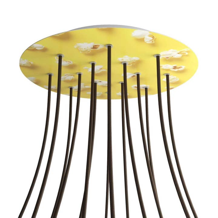 XXL Rose-One rosette, round, diameter 400 mm with 14 holes and 4 holes for wholesale by LIGHTINUP S.R.L.