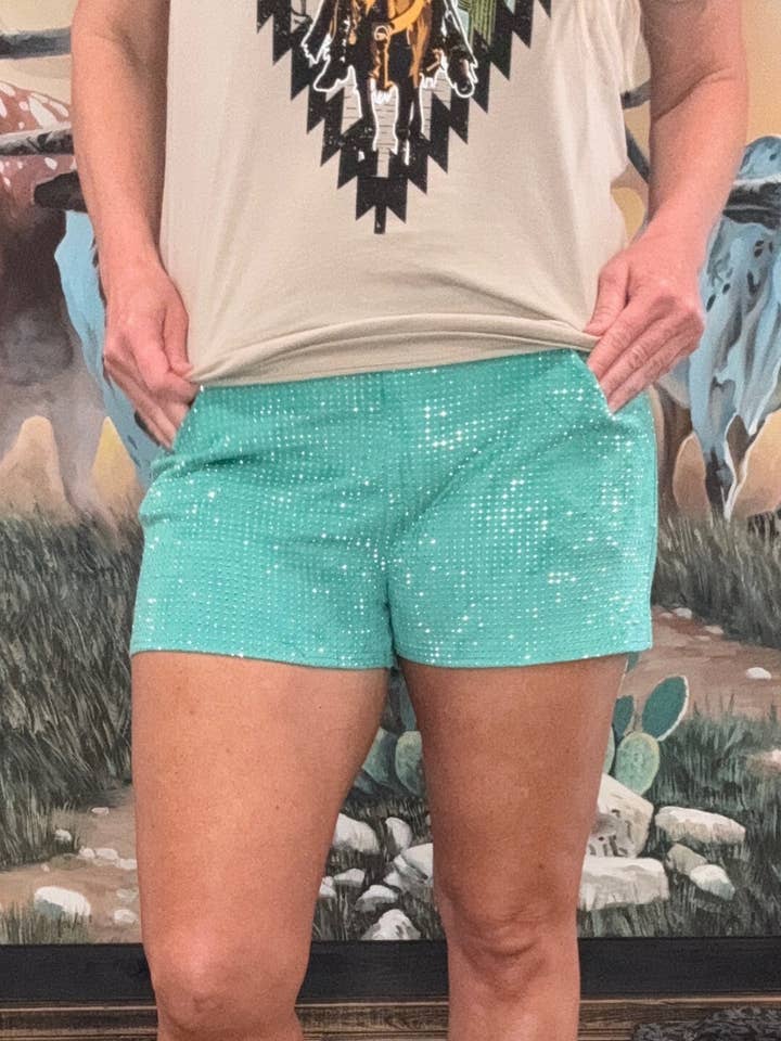 Jitterbug Shorts Turkis for engroshandel hos Sterling Kreek