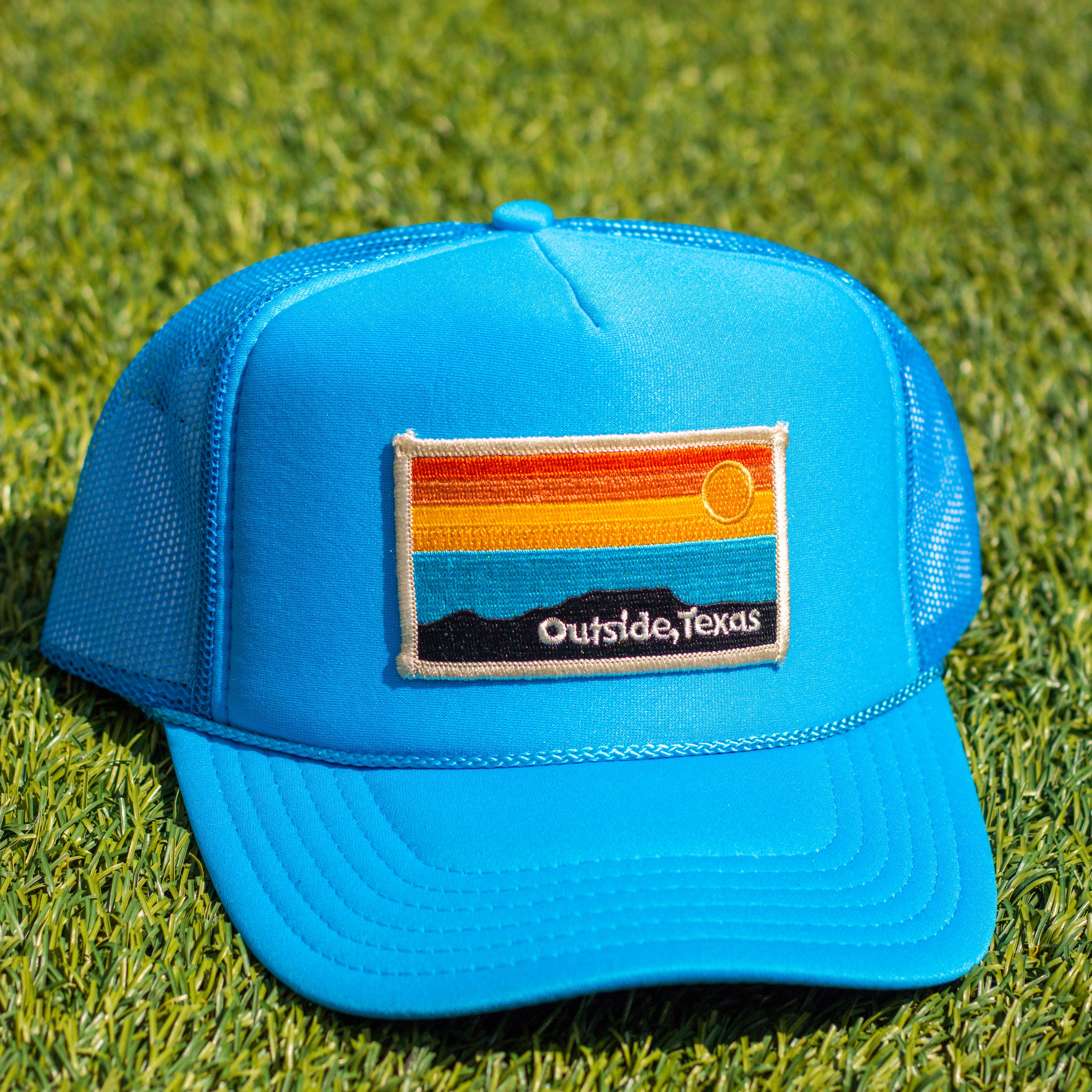 Outside, Texas - Wholesale Trucker Hat - Unisex - OTX Foam Trucker: Horizon Patch11