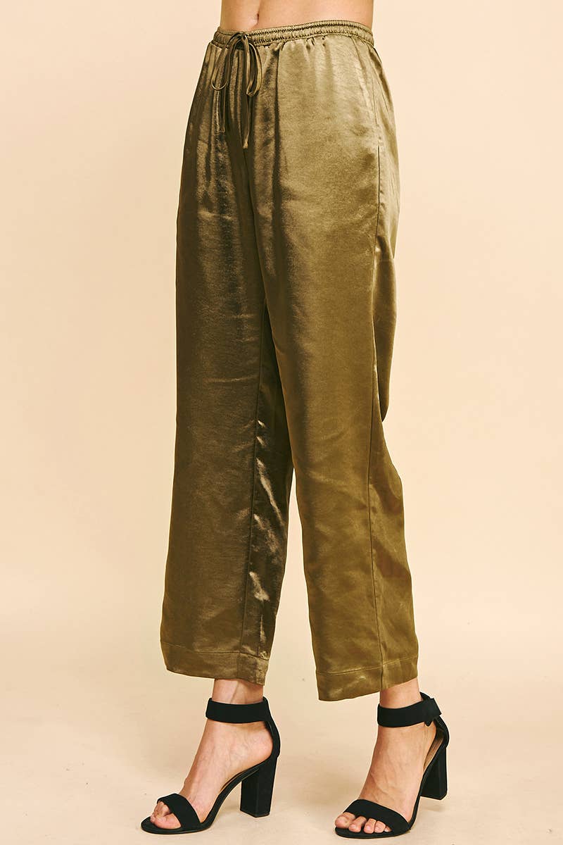 PINCH - Wholesale Pants - Women's - SATIN STRAIGHT PANTS - 5370B9