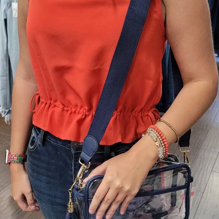 MiMi Wholesale - Wholesale Crossbody Bag - Women's - TG10223 Game Day Clear Crossbody Bag14