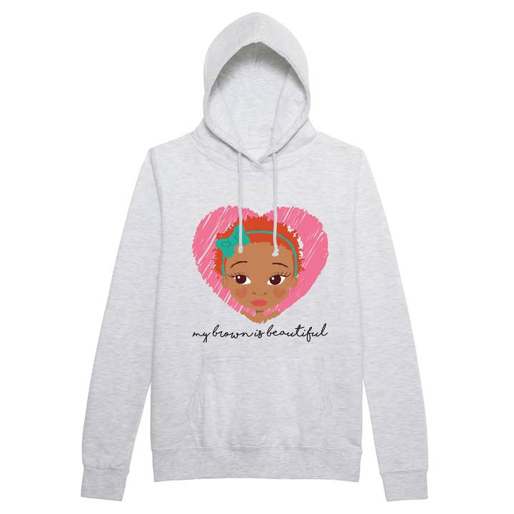 My brown is Ginger Girl Adults Hoodie | Fefus Designs for wholesale by Fefus Designs