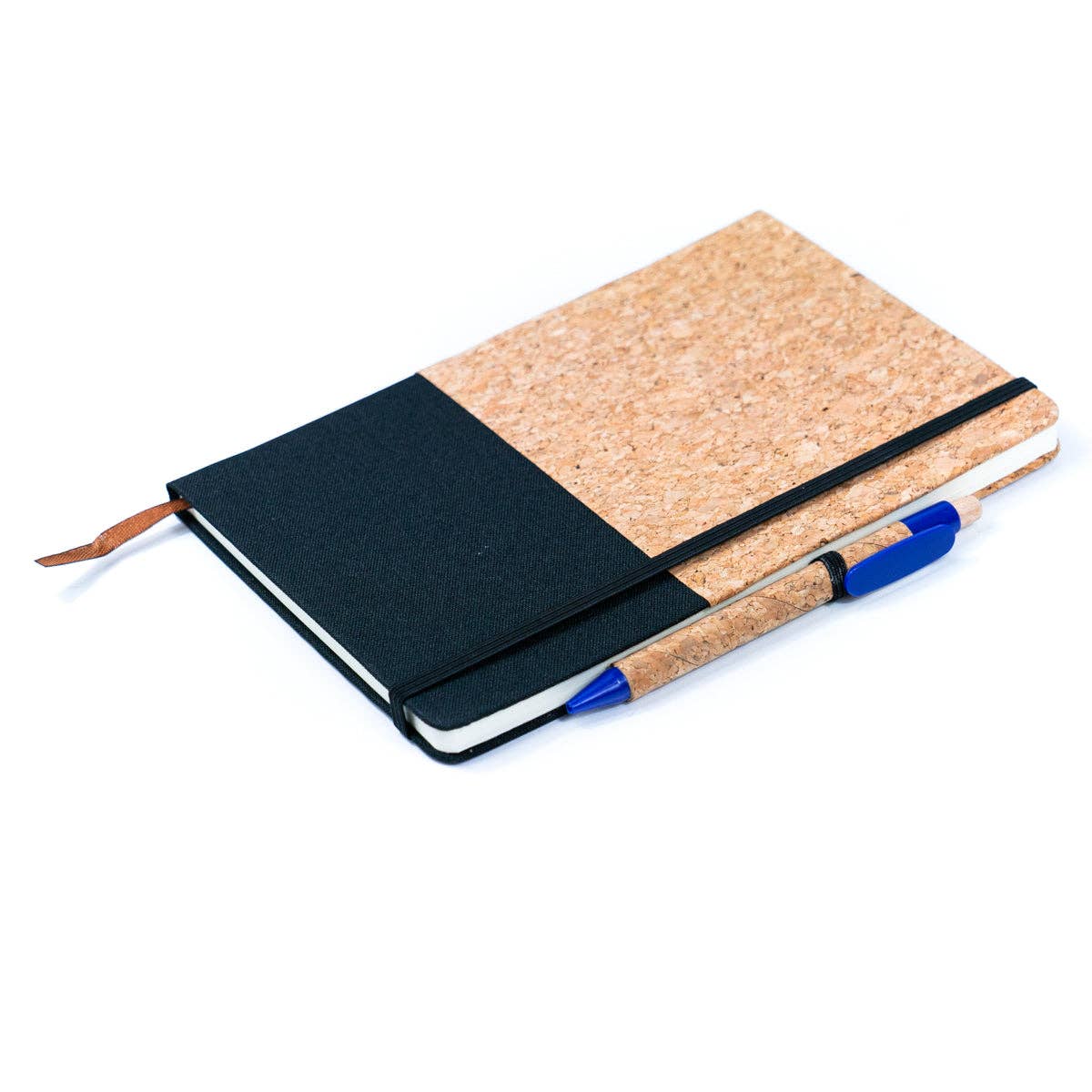 Meninas Bonitas Cork - Wholesale Notebook - Canvas and Cork Fusion Notebook in Black, Gray, Blue, and Gr3