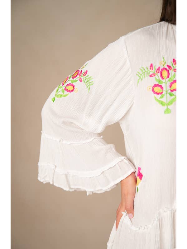 Lula Natura - Wholesale Dress - Women's - AMELIA WHITE DRESS3