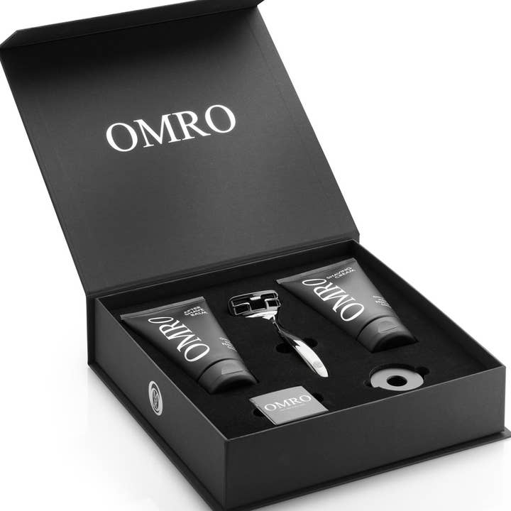 OMRO - Christian Fraisl - Wholesale Shaving Set/Kit - Men's - OMRO SHAVE - elegant, high quality razor set - gift box1