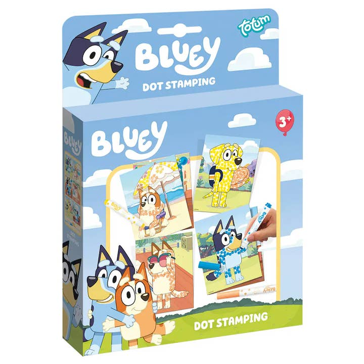 BLUEY DOT STAMPING for wholesale by Robbie Toys Ltd