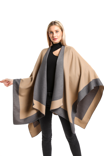 Pretty Persuasions - Wholesale Cape - Women's - CP21016 Hollyn Reversible Cape Wrap12