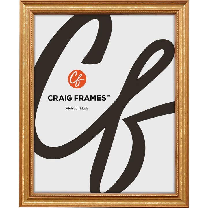 18x24 Picture Frame, Stratton Aged Gold, Assembled for wholesale by Craig Frames