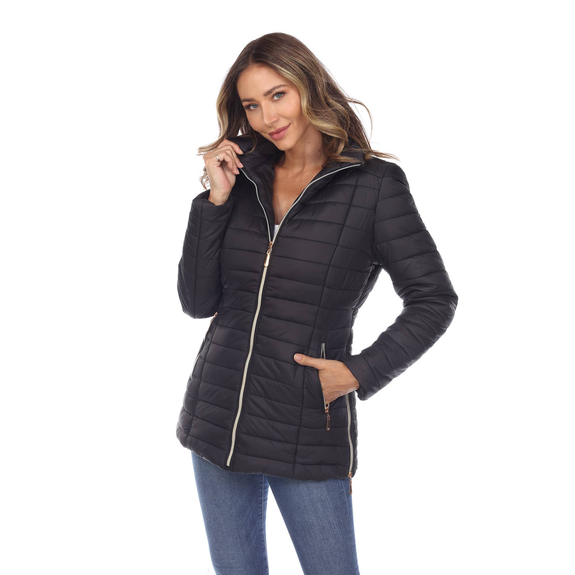 WHITE MARK - Wholesale Puffer Jacket - Women's - Women's Puffer Coat0