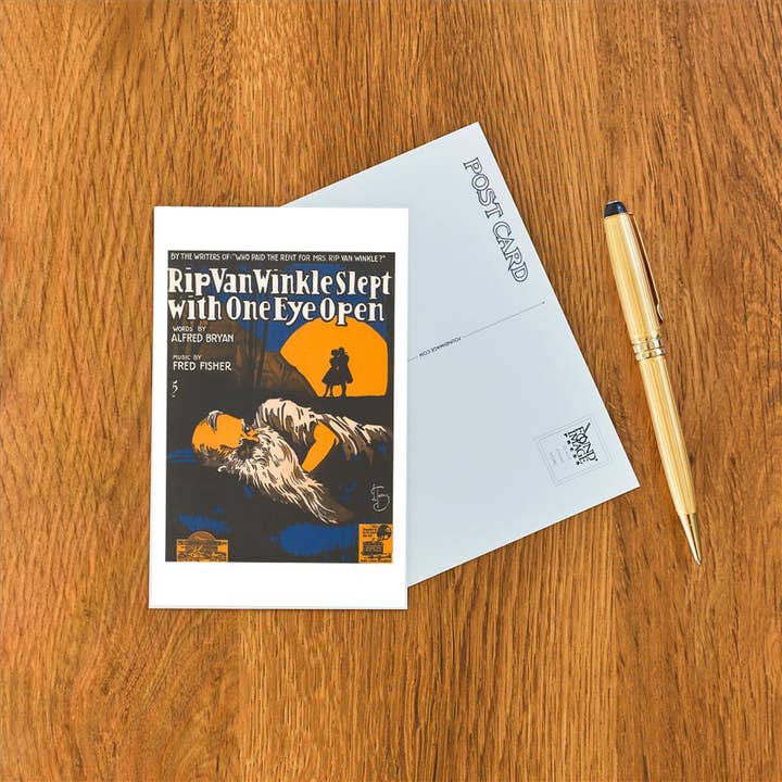 Found Image Press - Wholesale Postcard - Postcard AM-713 Sheet Music with Rip Van Winkle1