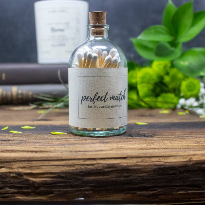 REMOVED BRAND - Wholesale Lucifers - Kaarsenlucifers in glazen pot met kurkstop - eigen label9