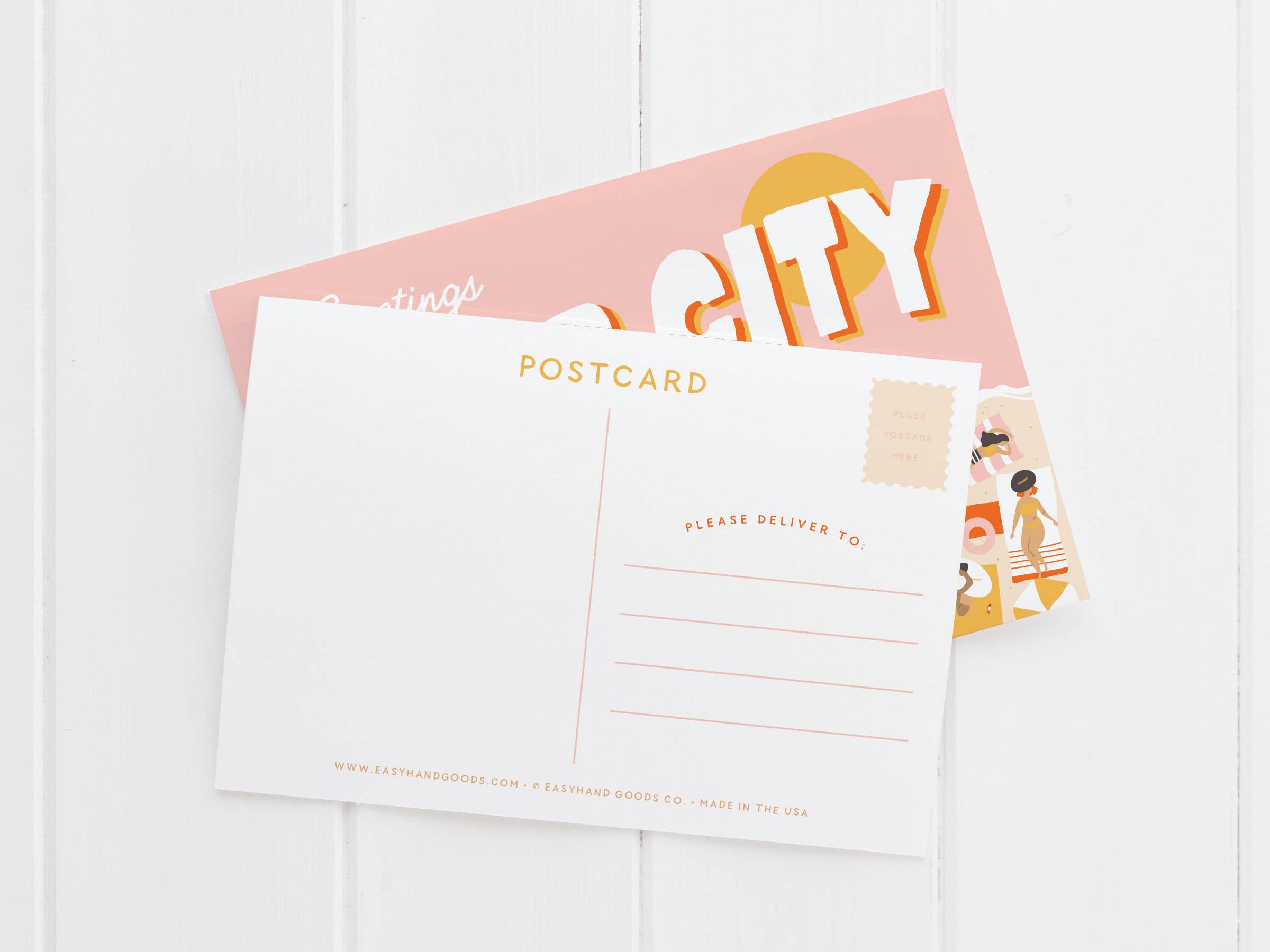 Easyhand Goods – formerly Onderkast - Wholesale Postcard - Custom Beach Town Postcard1