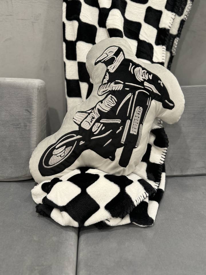 Moto Mayhem Pillow for wholesale by Komplete Kaos