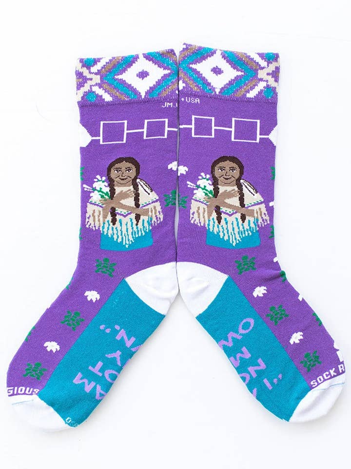 St. Kateri Tekakwitha Adult Socks for wholesale by Sock Religious