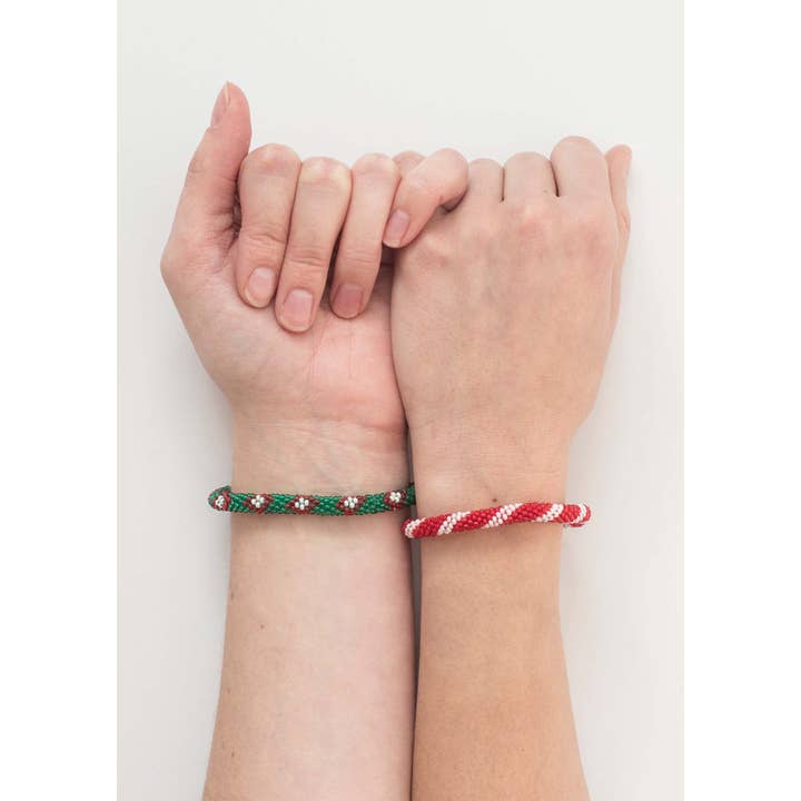 Aid Through Trade - Wholesale Jewelry Set - Mistletoe (Christmas) Roll-On® Friendship Bracelets