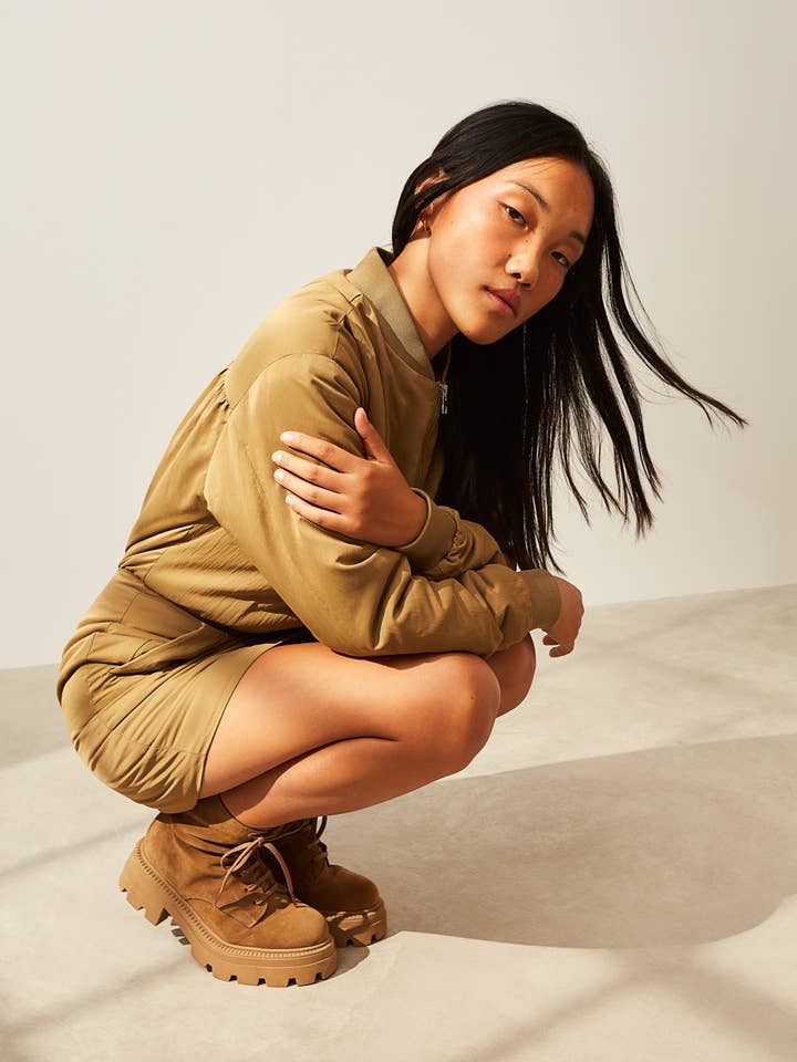 HARLOW VISON - CHUNKY LACE UP ANKLE BOOTS for wholesale by KMB Shoes