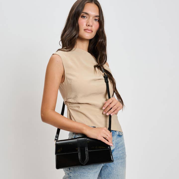 Moda Luxe - Vente Sac à bandoulière – femme - Violet - Sac à bandoulière verni