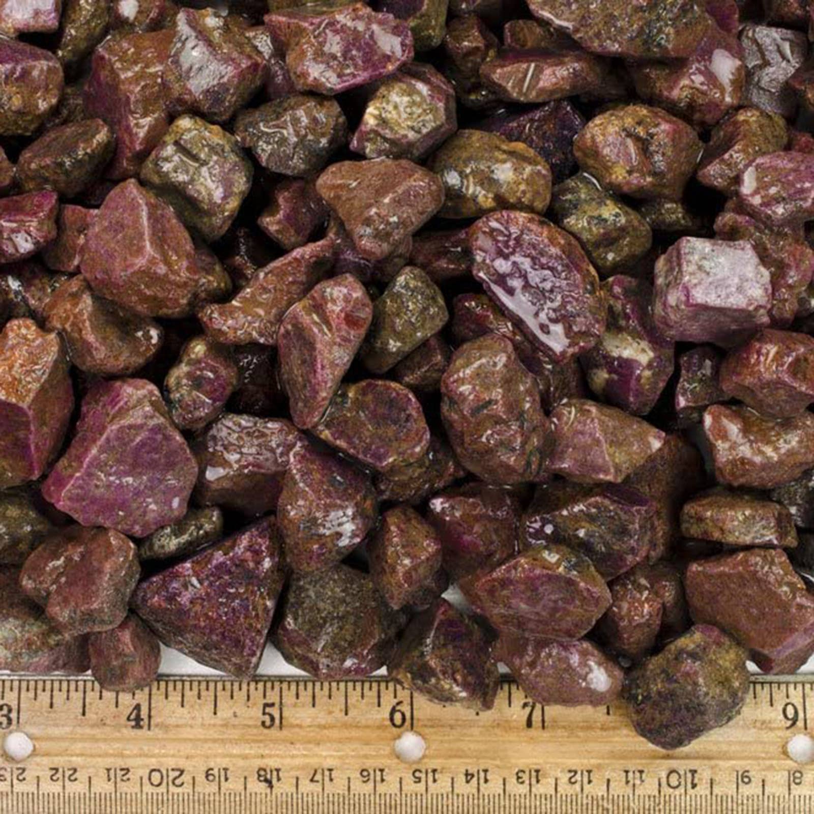 Fantasia Mining – wholesale Andlig sten/kristall – Grov korund Ruby HG - Indien - Råa naturstenar (1 lb)2