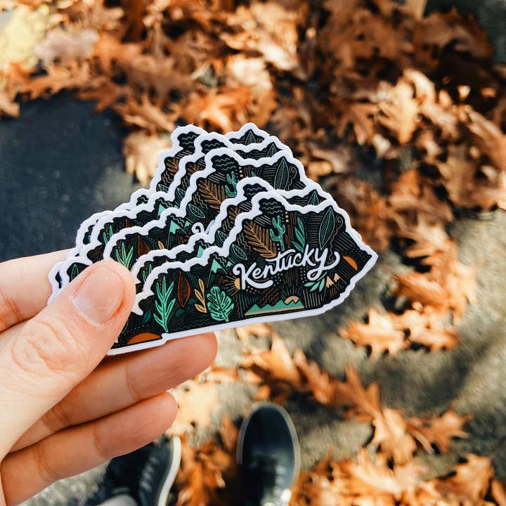 Jessica Holly Creative - Wholesale Sticker - 'My Kentucky Home' State Vinyl Sticker, 3in2