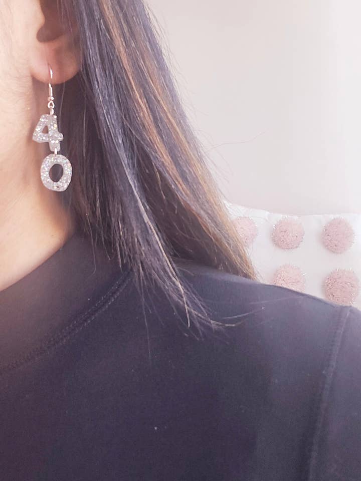 Birthday Number Earrings for wholesale by Dina Loves Wire