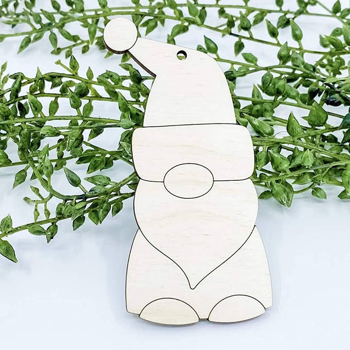 4" Gnome Ornament Blank for wholesale by Dolce Crafts LLC