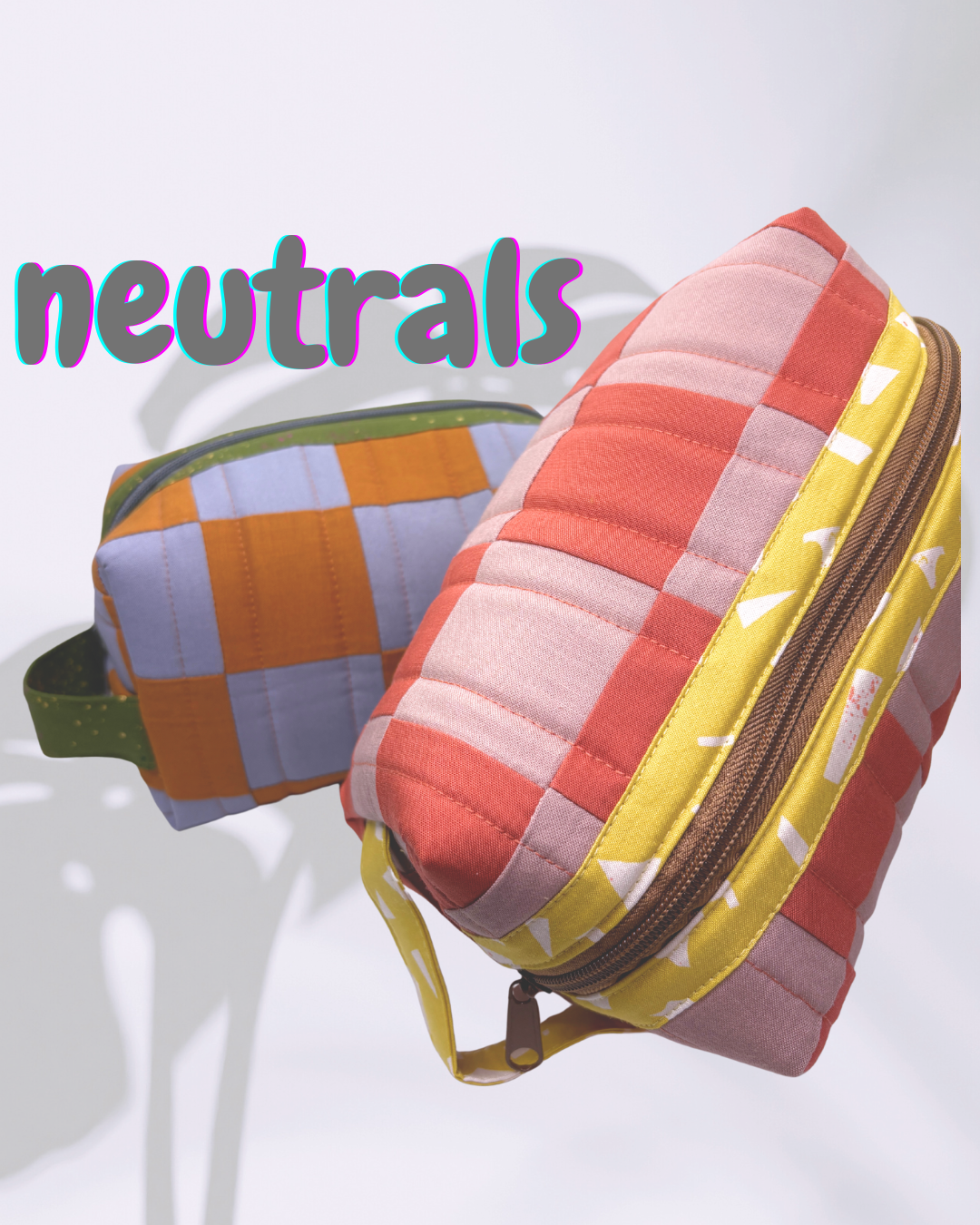 Zipped & Printed - Wholesale Toiletry Bag - Women's - Quilted Boxy Pouch (Cosmetics Pouch, Toiletry Bag, Dopp Kit)2