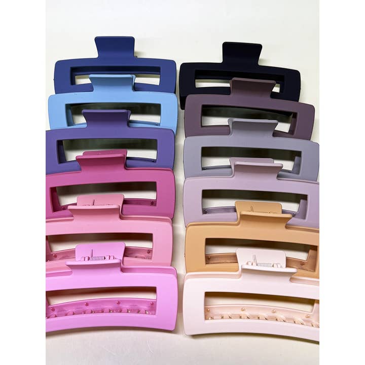 Big Size Matte Color Hair Claw Clip for wholesale by Funteze