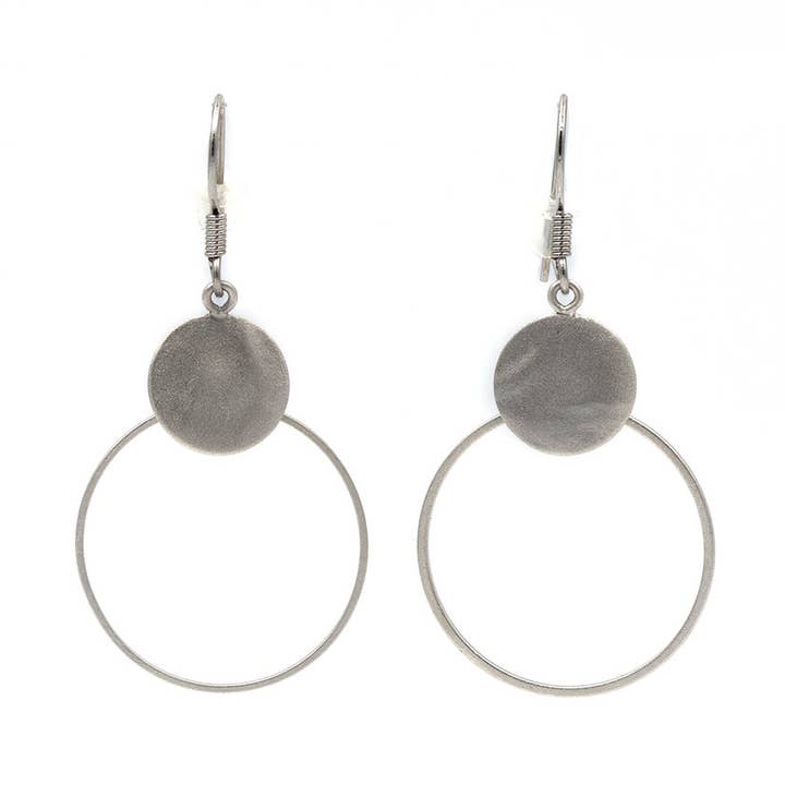 Brinco Pura 56 Brincos elegantes com prato e círculo por atacado de Sergio Engel jewellery