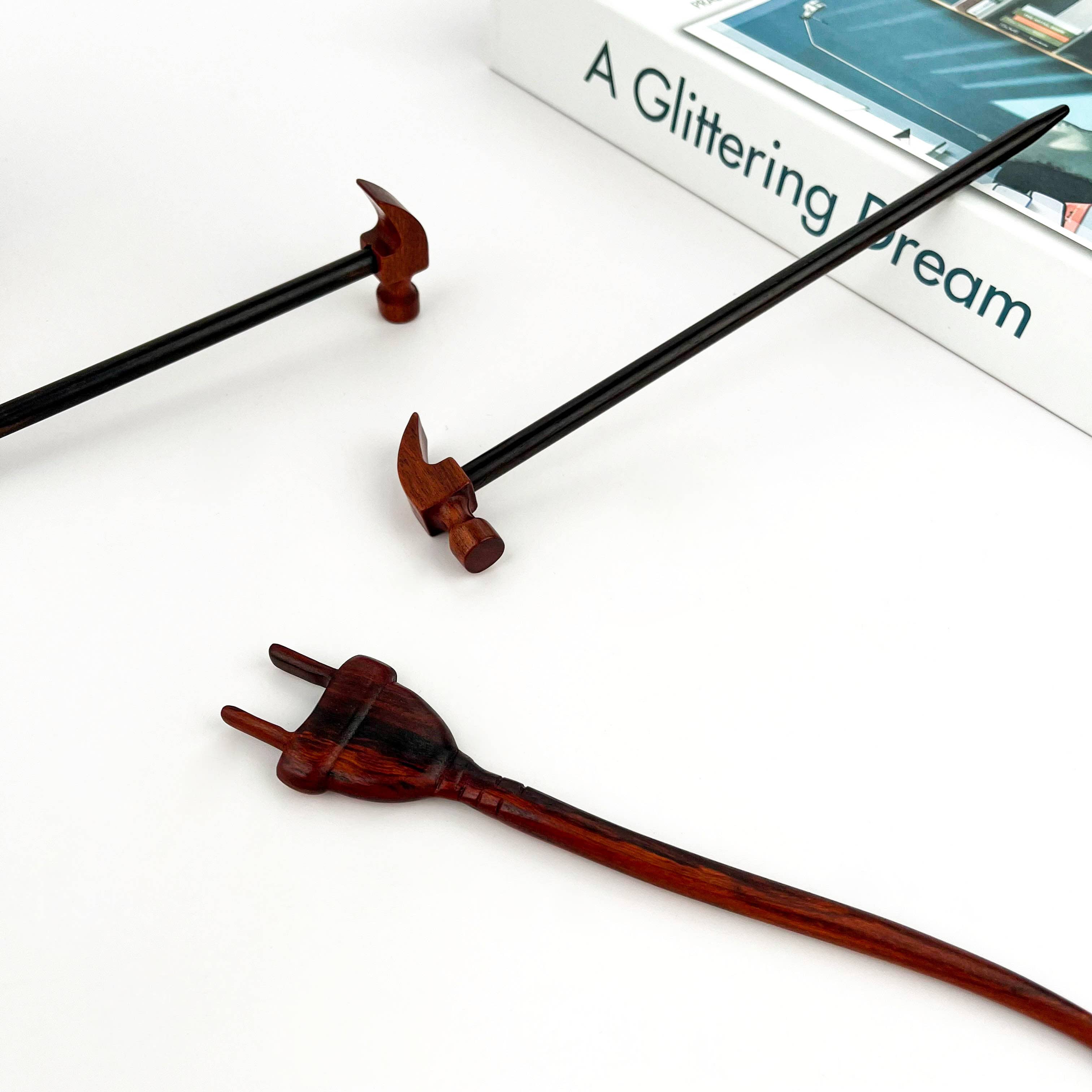 SoapElenGlen - Wholesale Hair Pin - Funny Sandalwood Hairpin, Vintage Hair Stick4