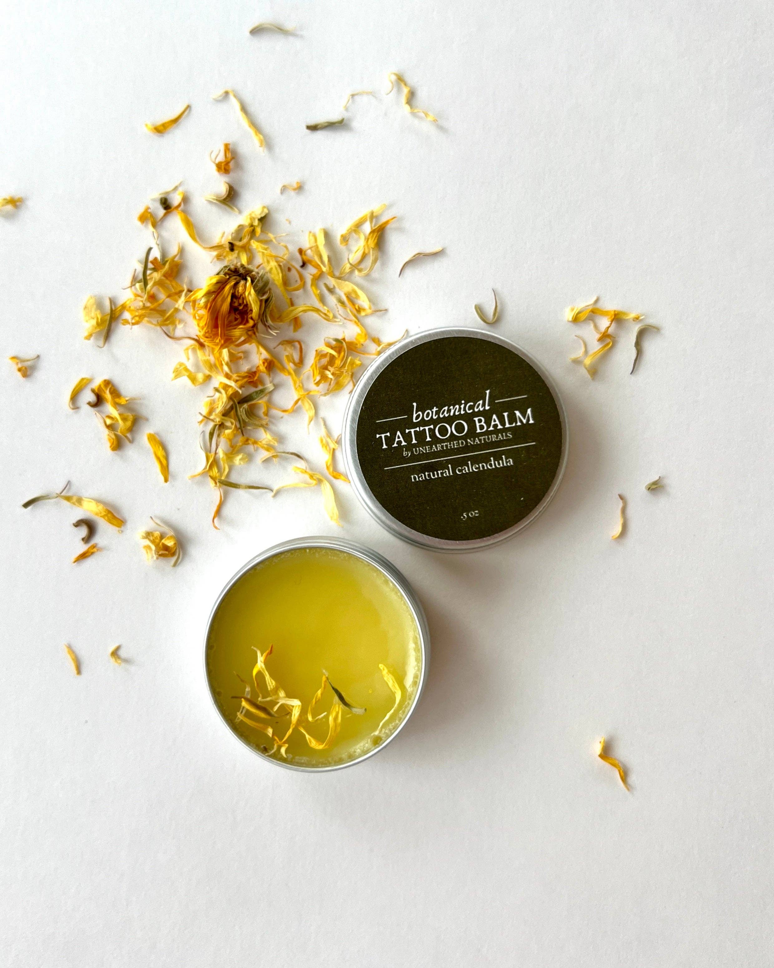 Unearthed Naturals - Wholesale Tattoo Ointment/Care - Botanical Tattoo Balm - Calendula Salve4