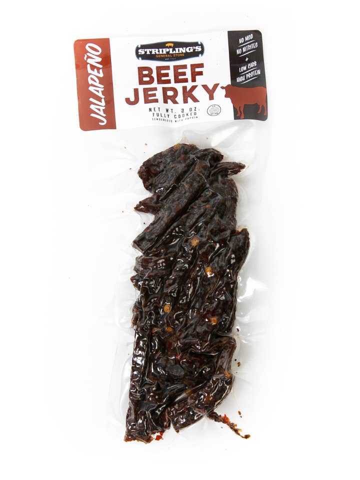 2oz Stripling's Beef Jerky - Jalapeno for wholesale by Stripling's General Store