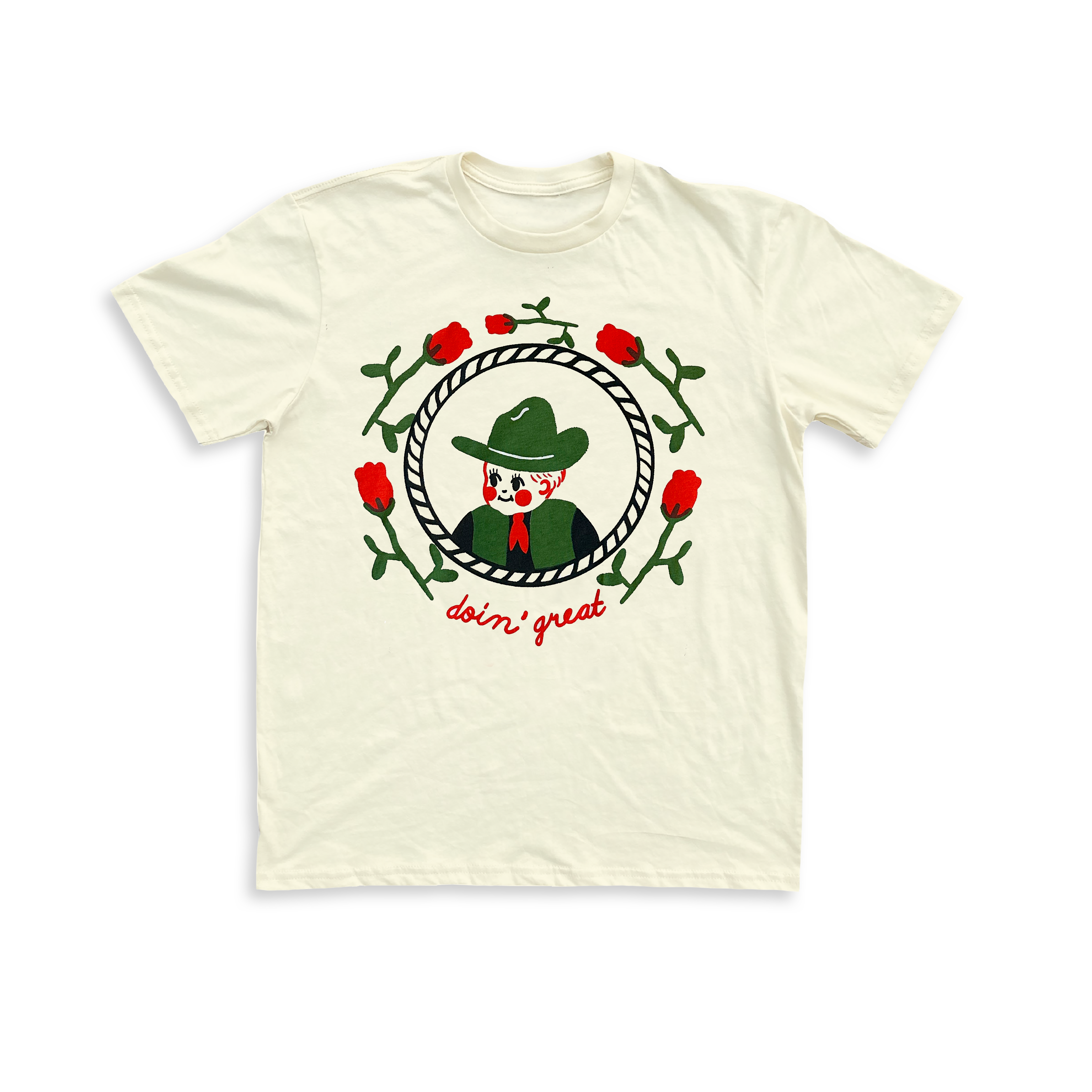 yarrow goods – wholesale Shirt – Unisex – Carefree Ranger Unisex Tee Cream 0