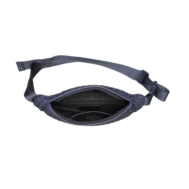 Sol and Selene - Vente Sac ceinture – femme - Sac banane tissé en néoprène Aim High150